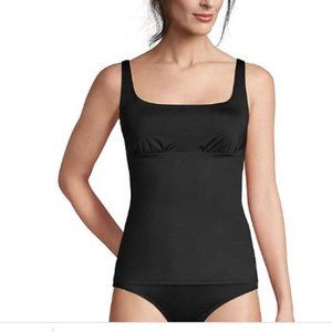 LANDS END black tankini top, 18